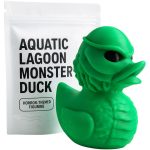 Aquatic Lagoon Monster Duck Figurine – Horror Creature Hybrid Collectible – Rubber Duck Amphibian Desk Decor Gift – Unique Sci-Fi Fantasy Bookshelf & Desk Decor