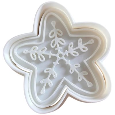 Christmas Star Cookie Cutter Set (3" 4" 5") – Festive Fondant & Baking Mold – 3D Printed in Canada — 3D Printed Collectible by 3DCentral