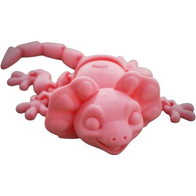 Articulated Baby Frilled Lizard Figurine – 3D Printed Fidget Reptile Model for Painting, Collecting & Desk Display – 3D Printed in Canada — 3D Printed Collectible by 3DCentral