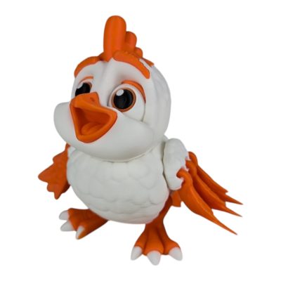 Articulated Chicken Figurine – Farm-Themed Desk Fidget for Teens & Adults – Stress Relief & Collectible – 3D Printed in Canada — 3D Printed Collectible by 3DCentral