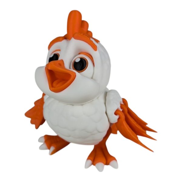 Articulated Chicken Figurine