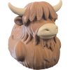 Highland Cow Duck Figurine – Shaggy Horned Duck Hybrid with Beard & Bangs – Funny Scottish-Inspired Collectible for Shelf or Desk – 3D Printed in Canada — 3D Printed Collectible by 3DCentral