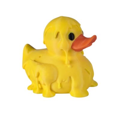 Melting Duck Figurine - Quirky Rubber Ducks for 4x4 Ducking - Cruise Ducks for Hiding - Yellow Mini Duck Toy Collectible - 3D Printed in Canada — 3D Printed Collectible by 3DCentral