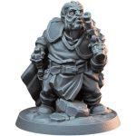 Dwarven Lookout Figurine – Detailed Fantasy Rifleman Miniature