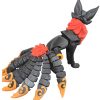 Articulated Twisty Kitsune Fox Figurine – Nine-Tailed Japanese Fox Spirit Statue – Demon Fox Collectible Mythical Desk Ornament & Home Decor – 3D Printed in Canada — 3D Printed Collectible by 3DCentral