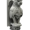 Gothic Gargoyle Wall Sconce – Winged Fantasy Creature Wall Decor for Home or Office, Dark Mythical Sentinel Sculpture – 3D Printed in Canada — 3D Printed Collectible by 3DCentral