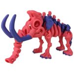 Articulated Skeleton Mammoth Figurine – Nebula Bloom – Prehistoric Desk Decorative Display Toy & Collectible for Teens & Adults – 3D Printed in Canada — 3D Printed Collectible by 3DCentral