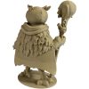 The Necromancer Owl Figurine – Dark Fantasy Owl with Skull Staff & Ritual Cloak – Owls & Dragons Collection – Paintable Display Miniature – 3D Printed in Canada — 3D Printed Collectible by 3DCentral