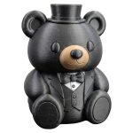 Groom Teddy Bear Figurine in Tuxedo and Top Hat