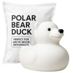 Polar Bear Duck Figurine - 4x4 Ducking & Cruise Hiding – Arctic Dashboard Duck Figurine – Winter Animal Vehicle Duck Gift