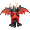 Dracoween Collection: Night Fang – Vampire Dragon Figurine with Gothic Crypt Base – Spooky Halloween Collectible Statue – 3D Printed in Canada — 3D Printed Collectible by 3DCentral