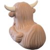 Highland Cow Duck Figurine – Shaggy Horned Duck Hybrid with Beard & Bangs – Funny Scottish-Inspired Collectible for Shelf or Desk – 3D Printed in Canada — 3D Printed Collectible by 3DCentral