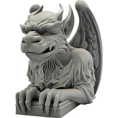 Elder Gargoyle Statue – Gothic Fantasy Decor for Desk, Shelf, or Altar | Unique Winged Creature Bust for RPG Games & Collectors – 3D Printed in Canada — 3D Printed Collectible by 3DCentral