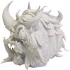 Fire Demon Skull – Fierce Horned Skull Sculpture with Fangs and Infernal Detail for Gothic Decor, Horror Displays, or Fantasy Collections – 3D Printed in Canada — 3D Printed Collectible by 3DCentral