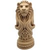 Lion Totem Pole – Lion Bust Sculpture with Spiral Tribal Base – 3D Printed in Canada — 3D Printed Collectible by 3DCentral