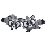 5-Pack Mini Baby Raccoon Figurines