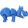 Articulated Hippo Figurine – Whimsical Desk Collectible for Teens & Adults – Decorative Display & Collectible – 3D Printed in Canada — 3D Printed Collectible by 3DCentral