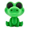 Knitted Alligator Figurine – Faux-Yarn Crocodile-Style Reptile with Big Eyes & Textured Tail – 3D Printed in Canada — 3D Printed Collectible by 3DCentral