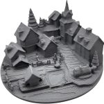 Village Miniature Model – Detailed Medieval Town Scene