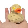 Mummy Duck Figurine – Spooky Rubber Duck Style Display Collectible with Bright Yellow Eyes – 3D Printed in Canada — 3D Printed Collectible by 3DCentral