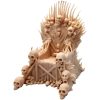 Throne of Bone Miniature – Gothic Skull Throne for Fantasy Dioramas, RPG Displays, or Collectible Shelves – 3D Printed in Canada — 3D Printed Collectible by 3DCentral