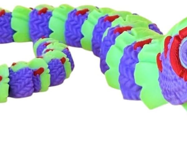 Articulated Stuffed Snake Figurine – Creepy Cute collectible