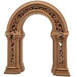 Wood-Carved Fantasy Garden Arch
