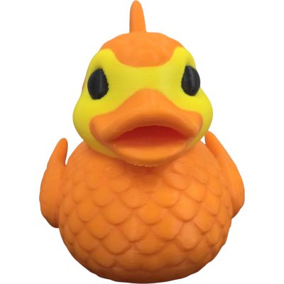 Gold Fish Duck Figurine – Duck & Goldfish Hybrid – Cute Animal Mash‑Up Collectible – Funny Goldfish Duck Desk Decor or Gift for Teens & Adults – 3D Printed in Canada — 3D Printed Collectible by 3DCentral