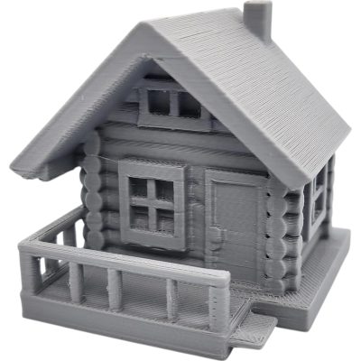 Log Cabin Miniature – Rustic Terrain Prop for Tabletop RPGs, Fantasy Dioramas & Village Displays – 3D Printed in Canada — 3D Printed Collectible by 3DCentral