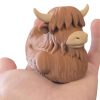 Highland Cow Duck Figurine – Shaggy Horned Duck Hybrid with Beard & Bangs – Funny Scottish-Inspired Collectible for Shelf or Desk – 3D Printed in Canada — 3D Printed Collectible by 3DCentral