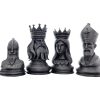 Carved Medieval Chess Piece Set (Pieces Only) – High-Detail Decorative Figurines with King, Queen, Knight & Bishop – DIY Paintable Statues – 3D Printed in Canada — 3D Printed Collectible by 3DCentral
