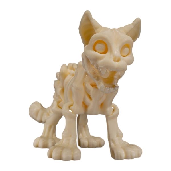 Skeleton Cat Figurine