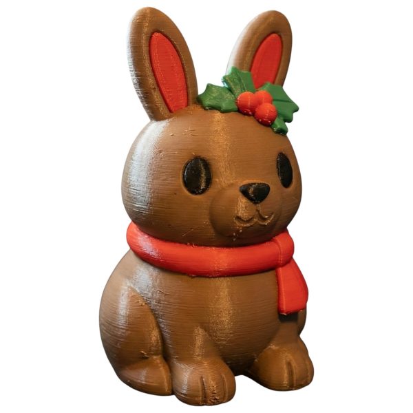 Figurine lapin au gui des Fêtes