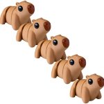 5-Pack Mini Baby Zou Capybara Figurines – Cute Capybara Collectibles, Kawaii Animal Gifts & Home Décor – 3D Printed in Canada — 3D Printed Collectible by 3DCentral