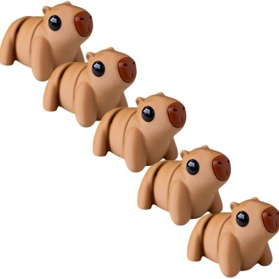 5-Pack Mini Baby Zou Capybara Figurines – Cute Capybara Collectibles, Kawaii Animal Gifts & Home Décor – 3D Printed in Canada — 3D Printed Collectible by 3DCentral