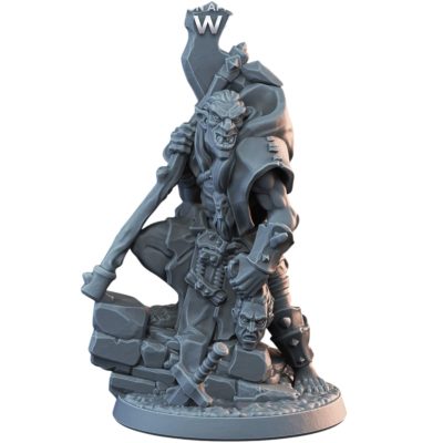 Goblin Captain Fantasy Miniature Figure for Tabletop RPGs, Dioramas & Collector Displays – 3D Printed in Canada — 3D Printed Collectible by 3DCentral