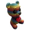 Knitted Love Bear Figurine – Cute Valentine’s Day Heart Bear — 3D Printed Bears by 3DCentral