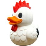 Rooster Duck Figurine – Funny Farm Animal Decor for Desk, Shelf, or Collectible Display – Quirky Chicken Duck Hybrid Gift for Adults & Teens