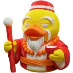 Kung Fu Duck Figurine – Martial Arts-Inspired Collectible Duck with Staff and Robes for Display & Gifting