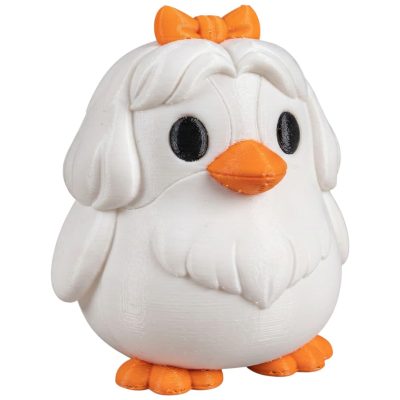 Shih Tzu Penguin Figurine – Cute 3D Printed Animal Mashup Collectible for Desk, Shelf, or Gifting – Quirky Decor for Dog & Penguin Lovers