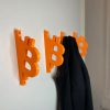 Bitcoin Symbol Coat Hanger Set — 3D Printed Figurines by 3DCentral