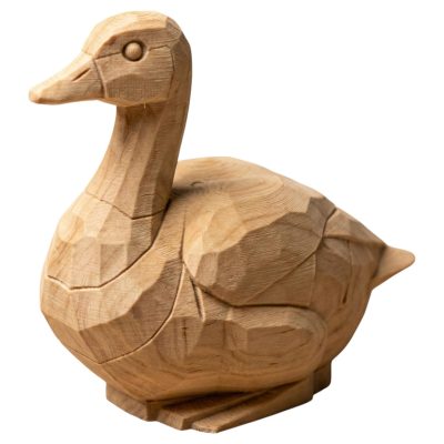 Wood Carved Goose Nordic Figurine – Folk Art — 3D Printed Figurines by 3DCentral