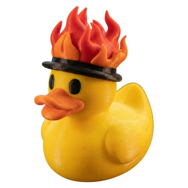Figurine canard « This is Fine » meme