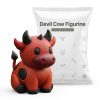 Devil Cow Figurine – Cute Demon Bull Desk Buddy — 3D Printed Figurines by 3DCentral