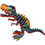 Articulated Skeleton T-Rex Figurine – Prismatic Mystery Rainbow – Prehistoric Dinosaur Collectible for Teens & Adults – Decorative Display & Collectible – 3D Printed in Canada — 3D Printed Collectible by 3DCentral