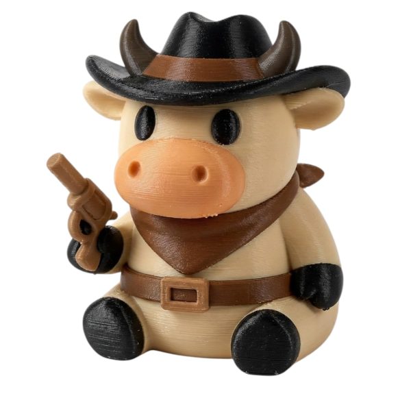 Figurine vache hors-la-loi western