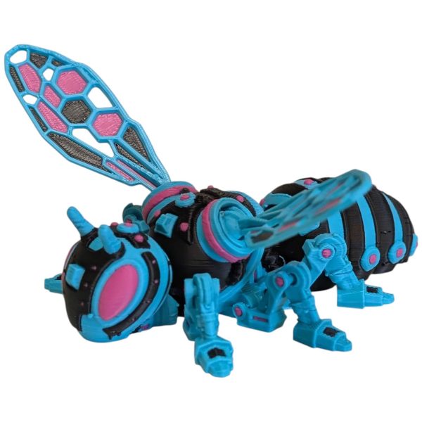 Figurine abeille cyber articulée – Insecte mécanique