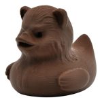 Forest Creature Duck Figurine – Furry Woodland-Inspired Collectible for Fantasy Fans, Rustic Shelf or Desk Decor
