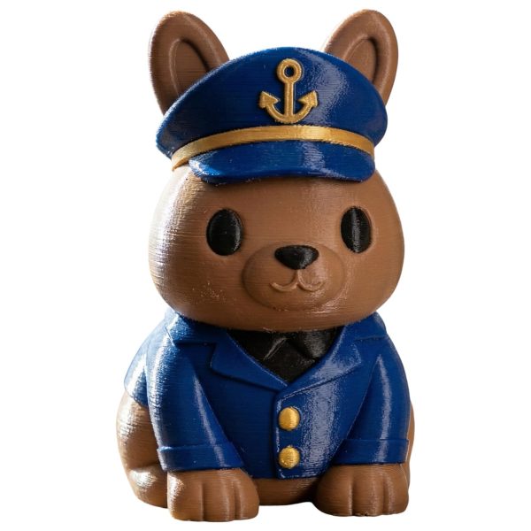 Lapin nautique à la casquette de capitaine