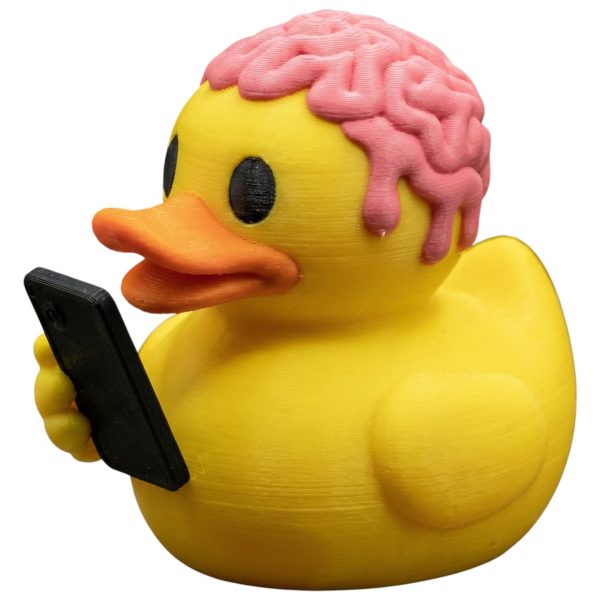 Brain Rotting Duck Zombie Figurine | Meme